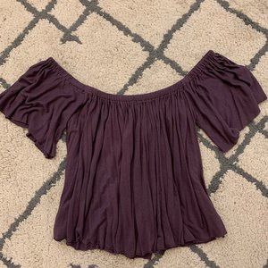 Off the shoulder swing top